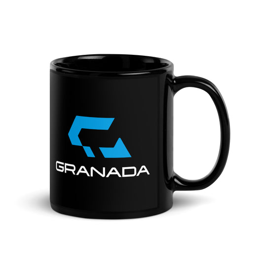 Granada Black Glossy Mug