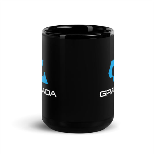 Granada Black Glossy Mug