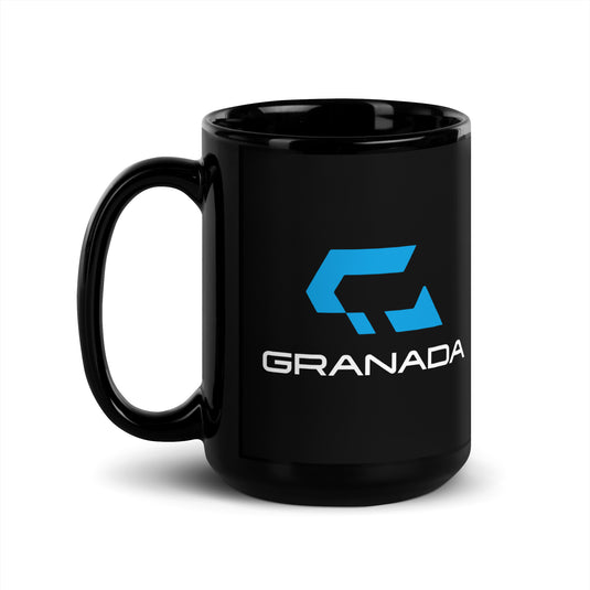 Granada Black Glossy Mug