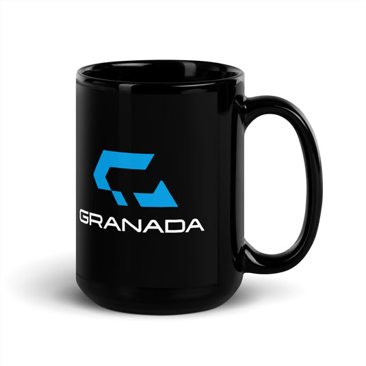 Granada Black Glossy Mug