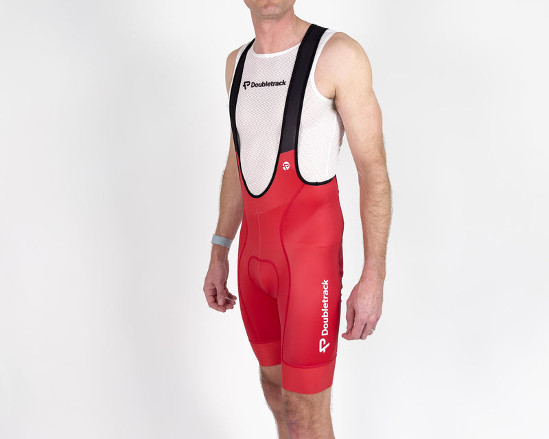 Red cycling hot sale bibs